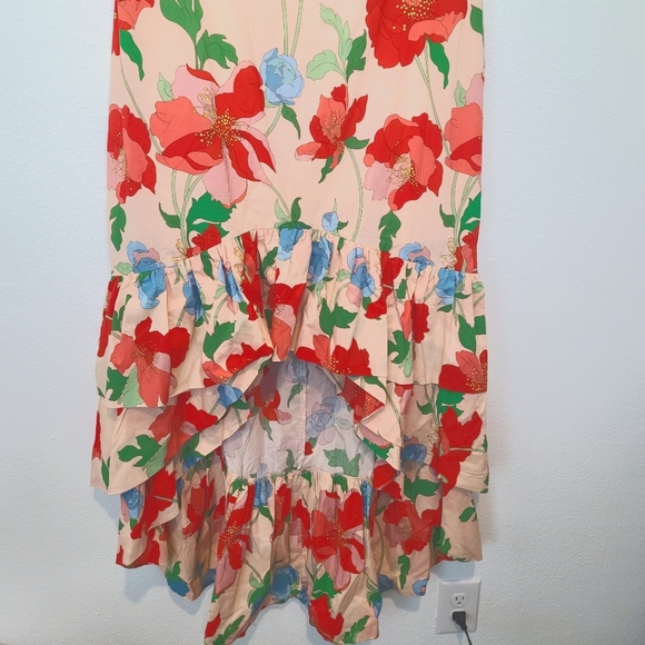 NWT Tuckernuck Hyacinth House Red Multi Floral Strapless Malory Dress Size XXL - Picture 5 of 10